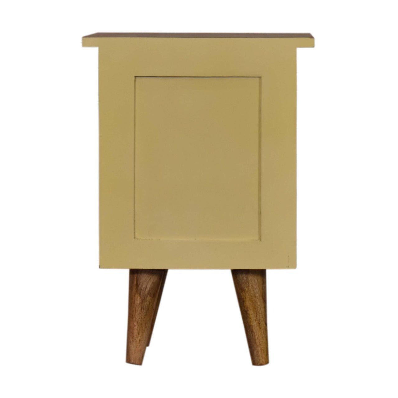 Yellow Hand Painted Bedside - SILVIONIX