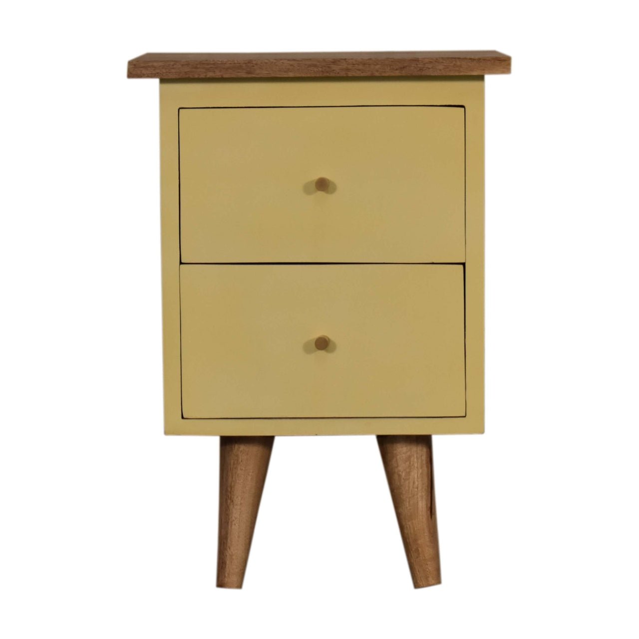 Yellow Hand Painted Bedside - SILVIONIX