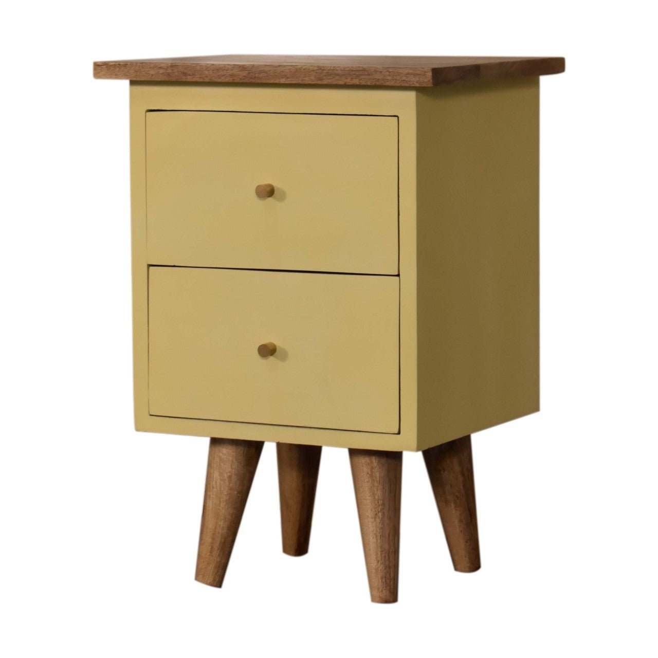 Yellow Hand Painted Bedside - SILVIONIX