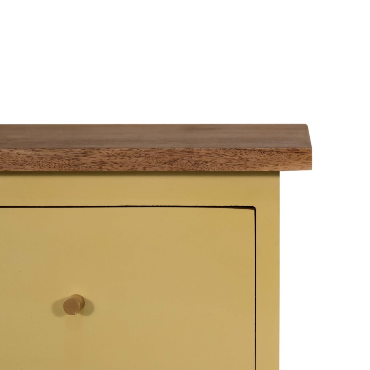 Yellow Hand Painted Bedside - SILVIONIX